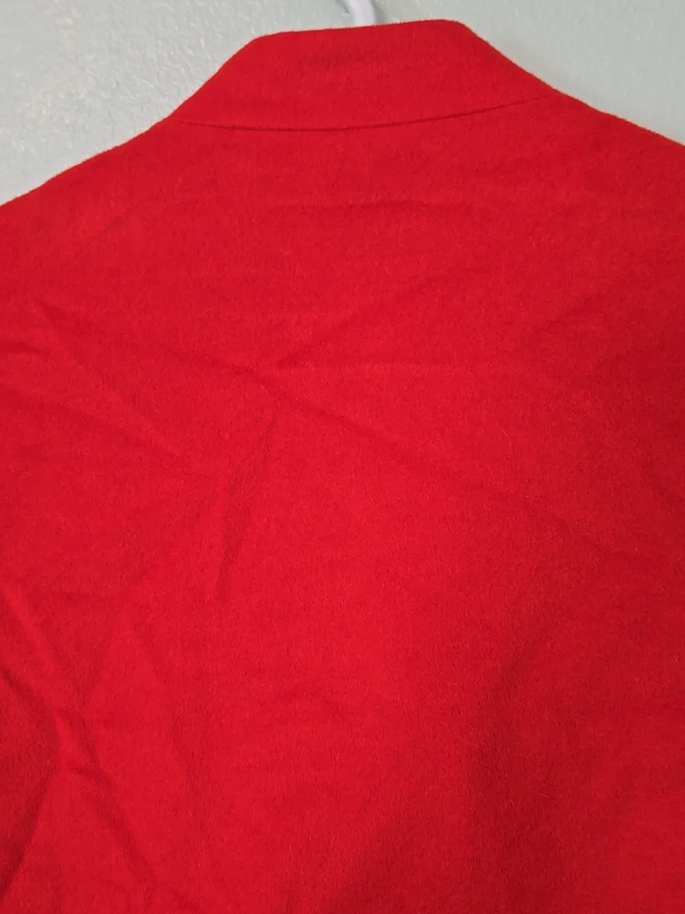 TORY BURCH | Lightweight Red Orange Wool Double Breasted Jacket Peacoat Size 2